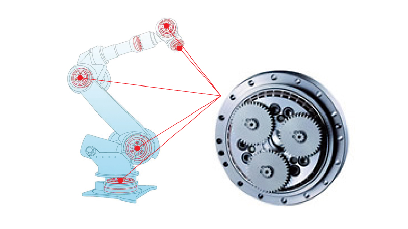 Precision reduction gear RV component type