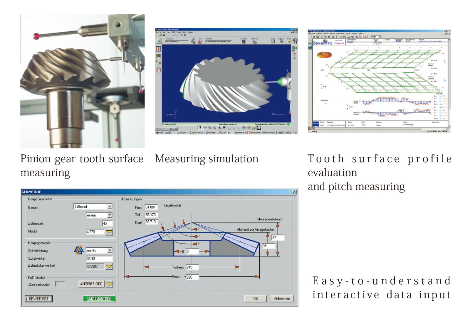 GEAR PRO bevel: Bevel Gear Measuring Program For Hypoid Gear Measuring (option)