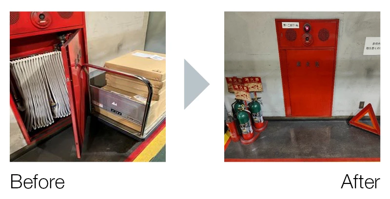 Posting of signs prohibiting temporary storage and use of warning triangles to call for attention