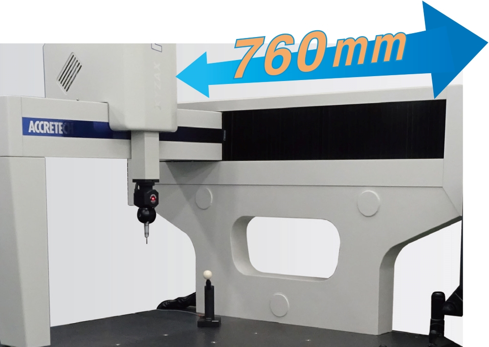 A new line-up of 5/8/4 size with Y-axis measuring range of 760 mm