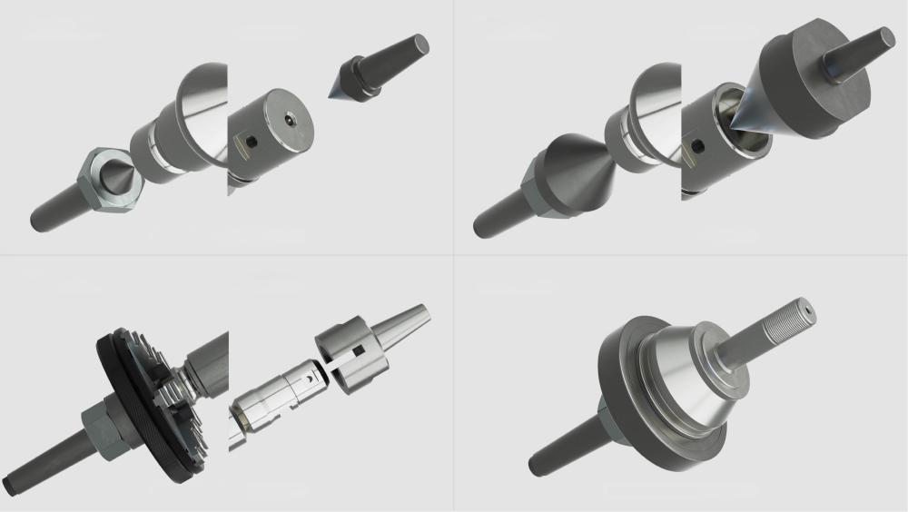 Jigs and Fixtures (center, table, chuck, and vise)